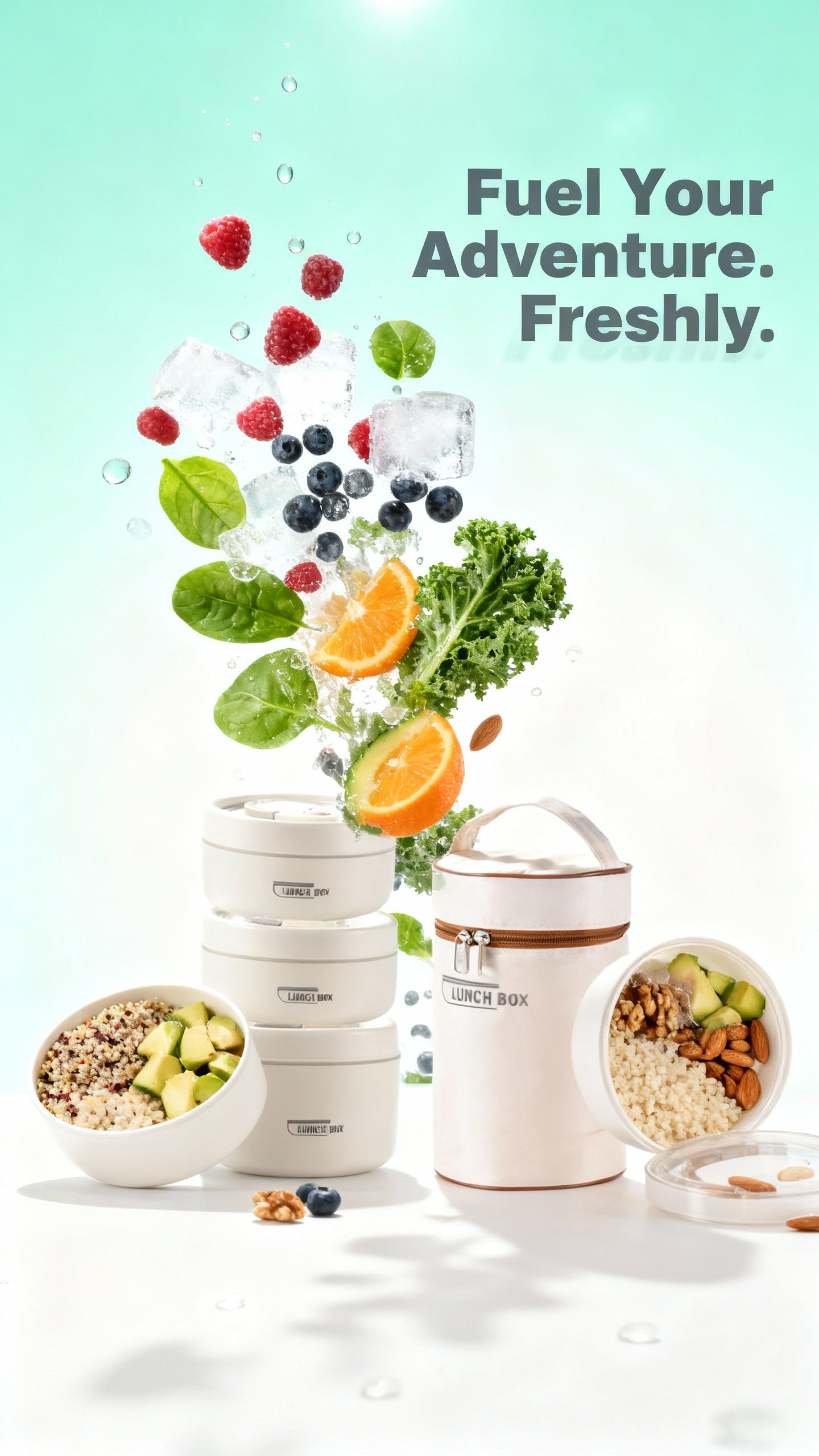 Stackable Lunch Set with Thermal Bag