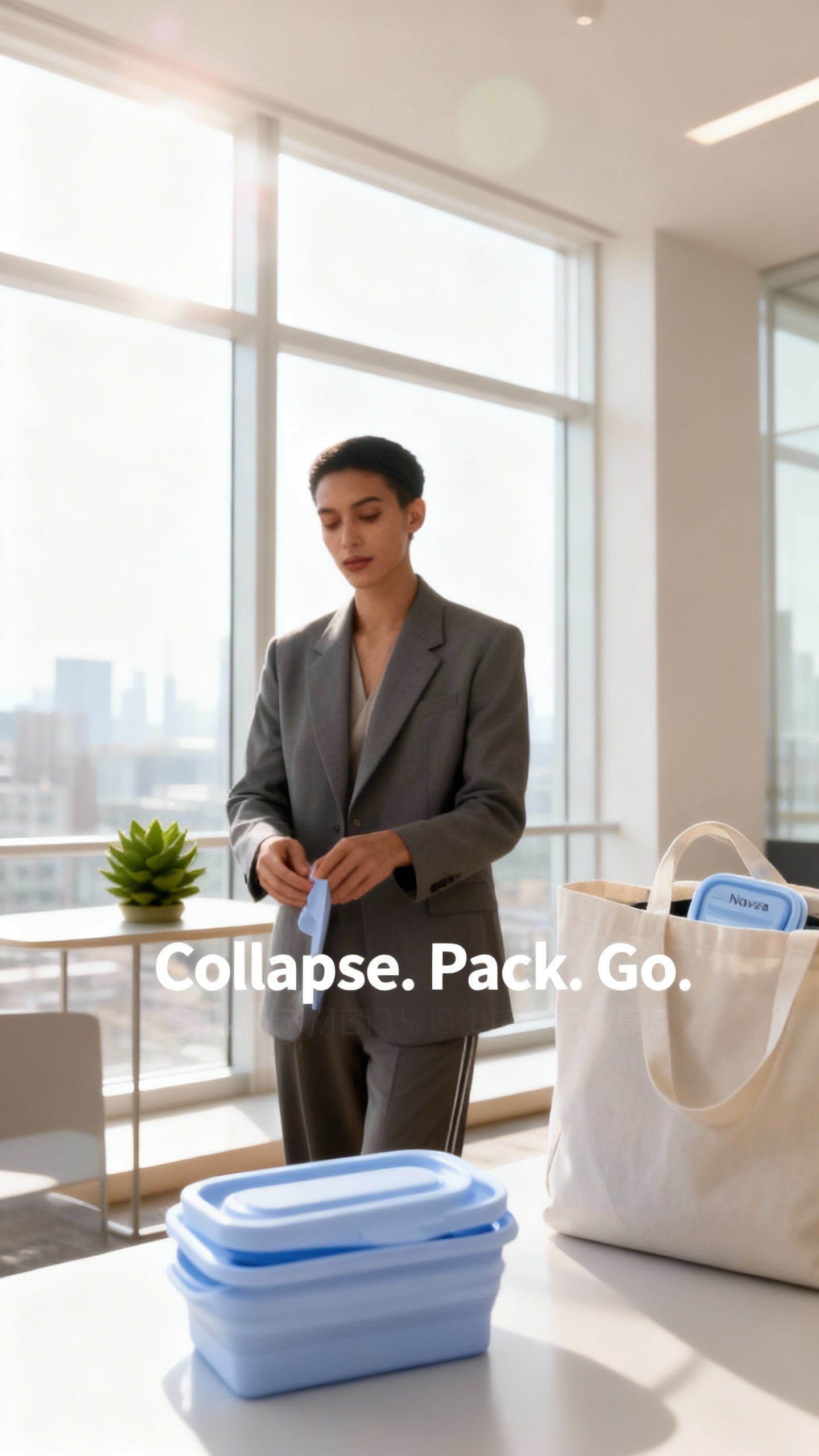 Eco-Friendly Silicone Collapsible Containers - 4 pack!