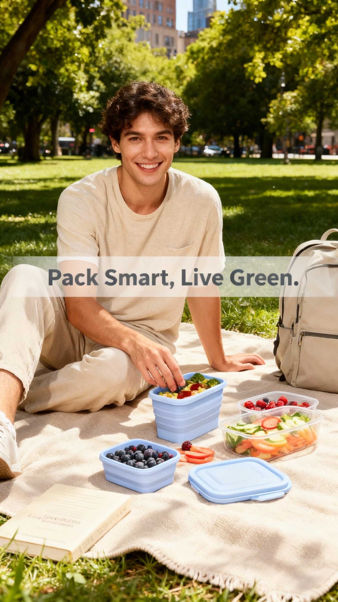 Eco-Friendly Silicone Collapsible Containers - 4 pack!