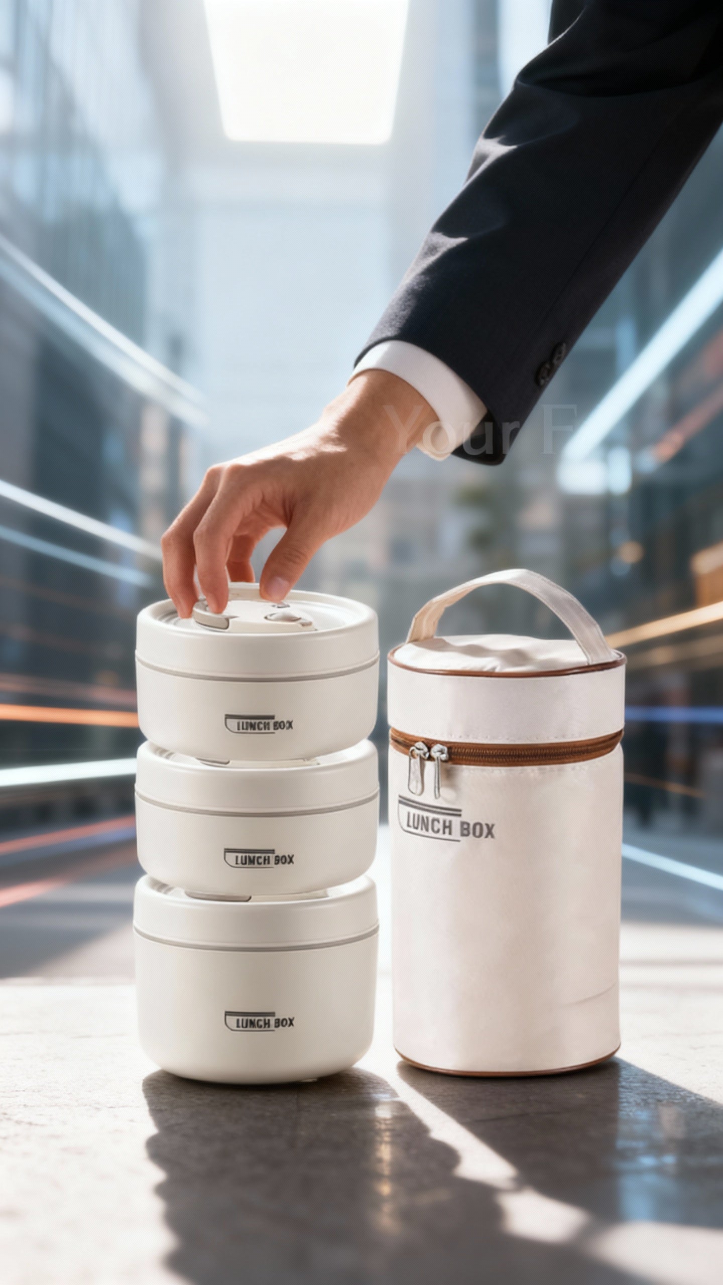 Stackable Lunch Set with Thermal Bag