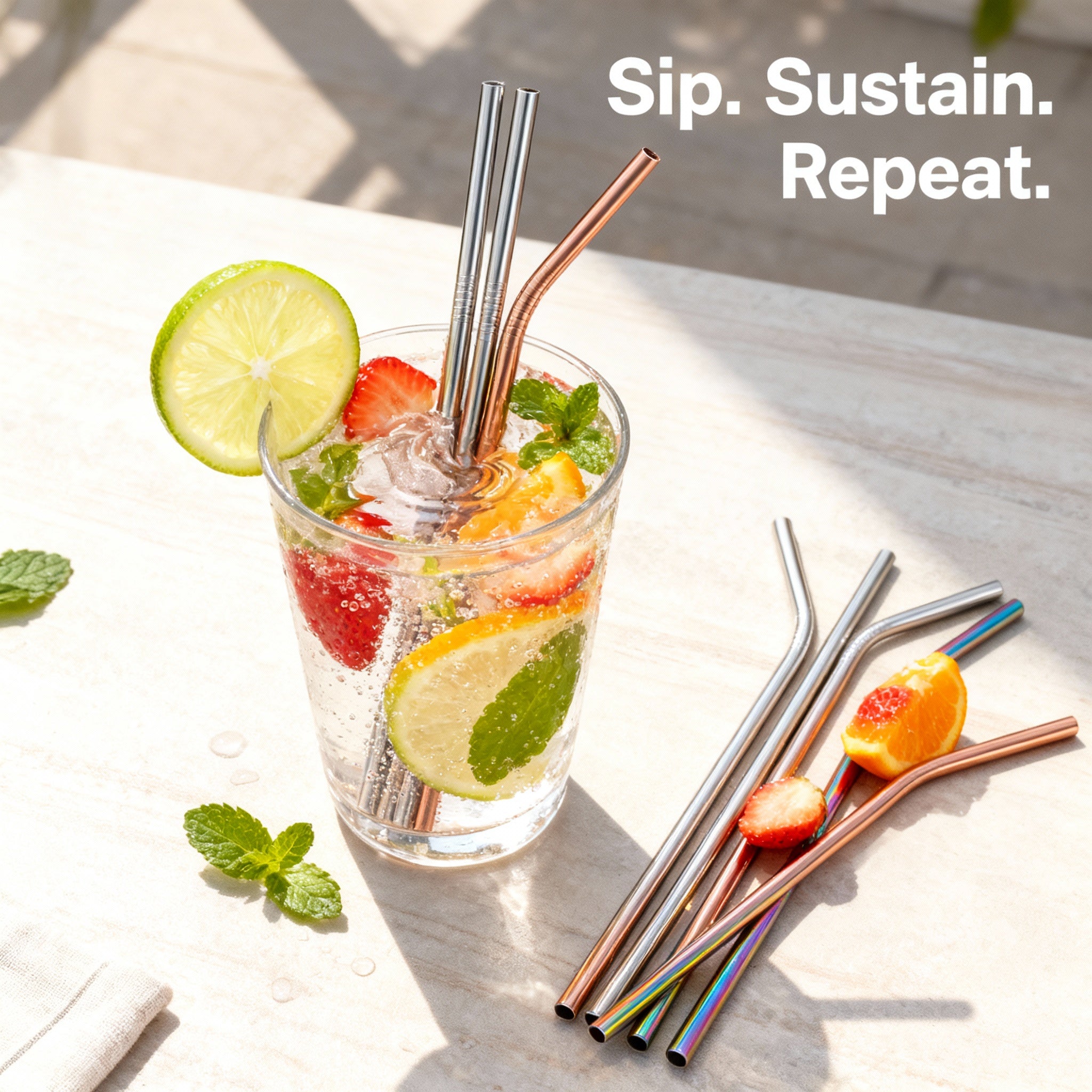 Eco-Sipper Metal Straws