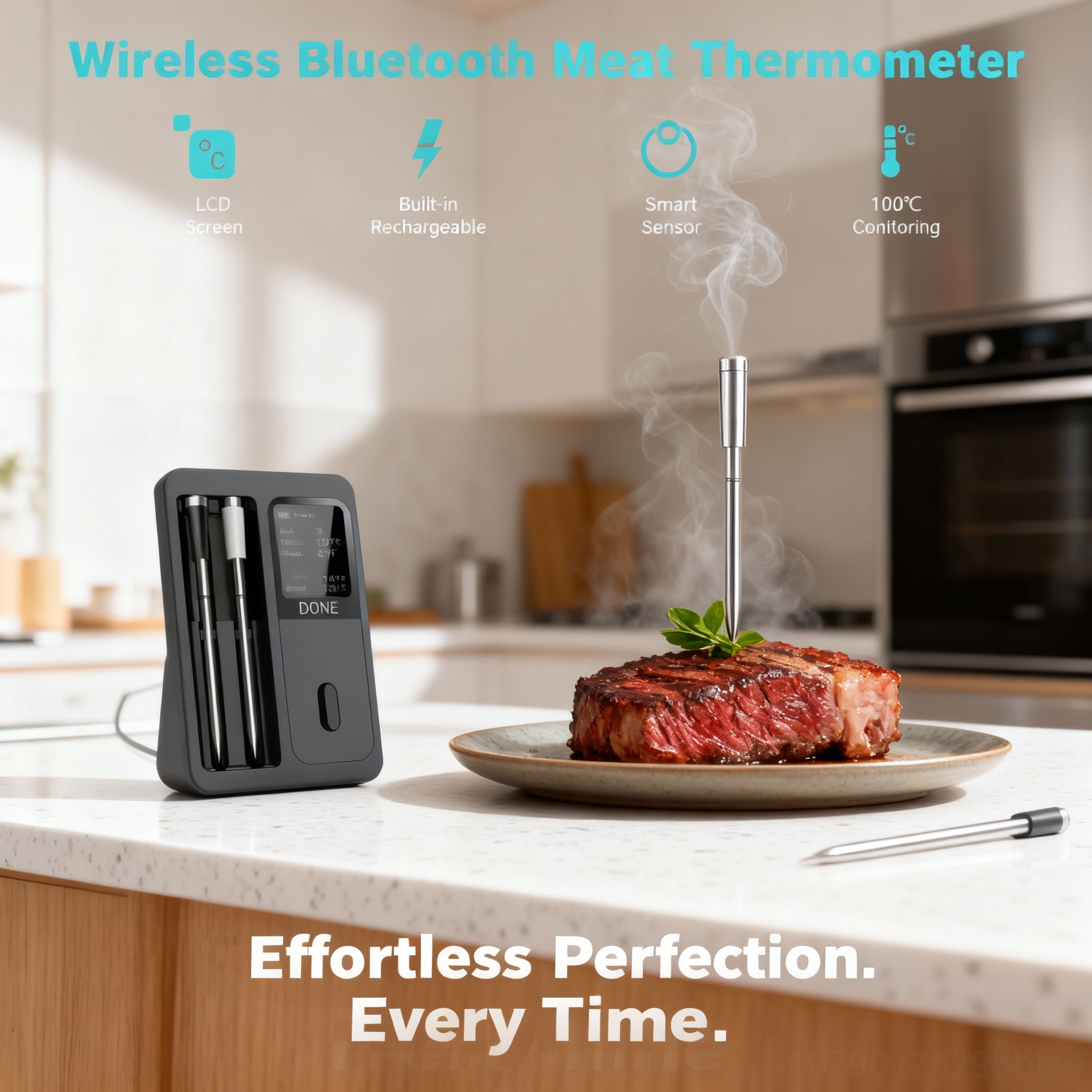 Wireless Bluetooth Meat Thermometer