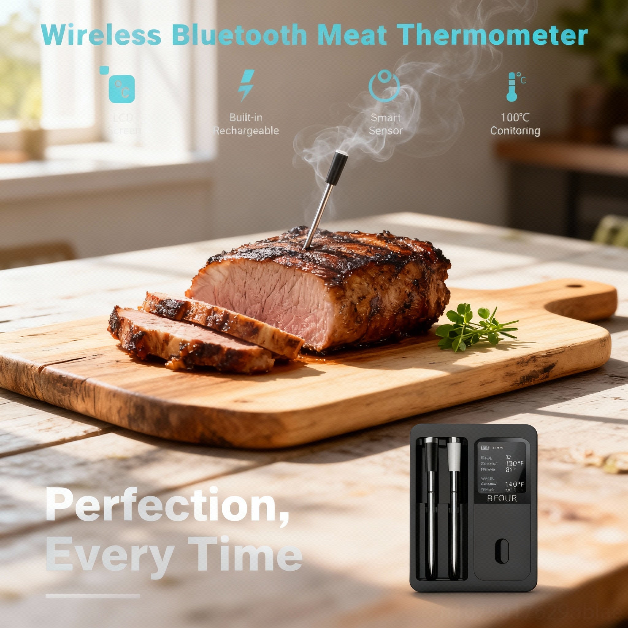 Wireless Bluetooth Meat Thermometer