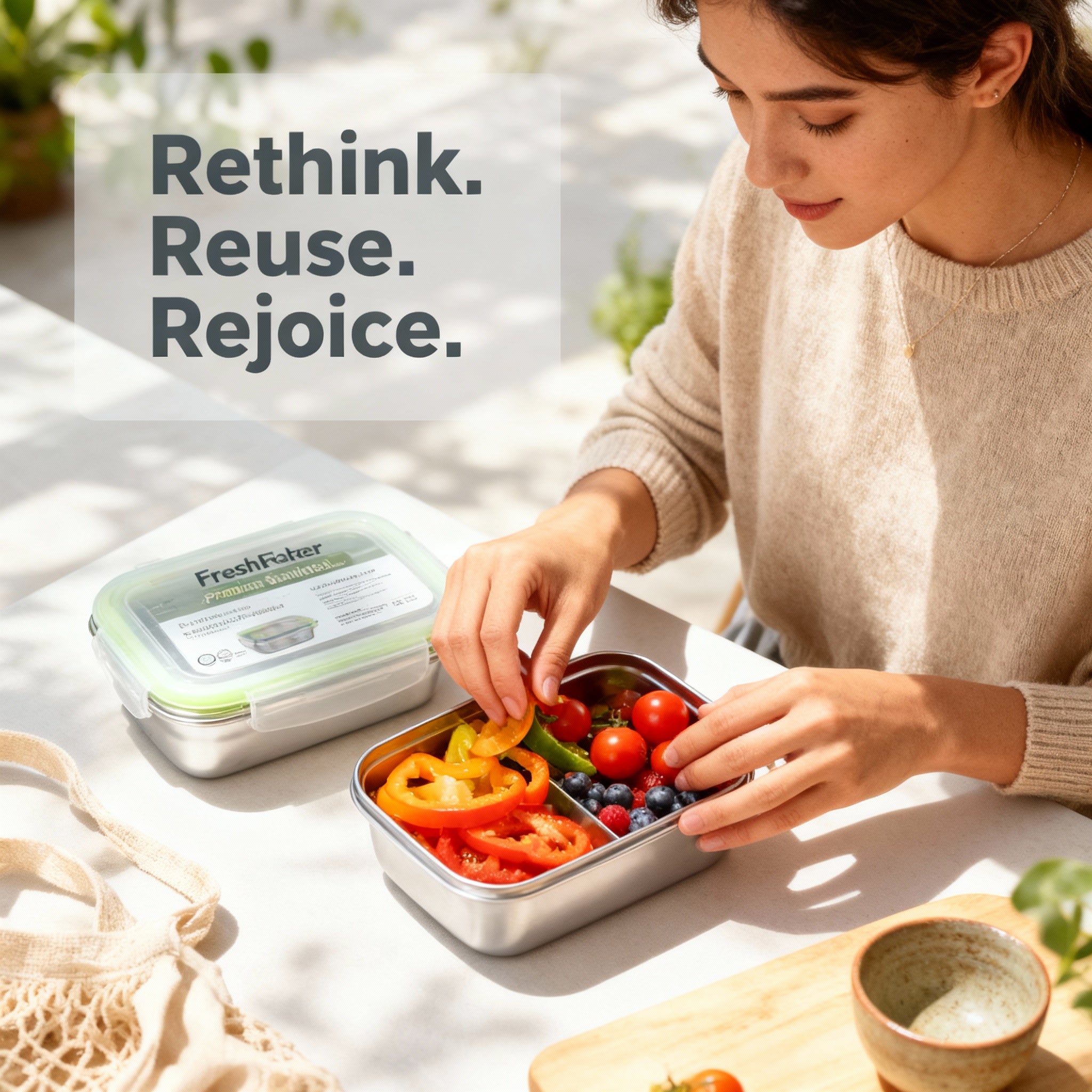 FreshKeeper Premium Stainless Containers