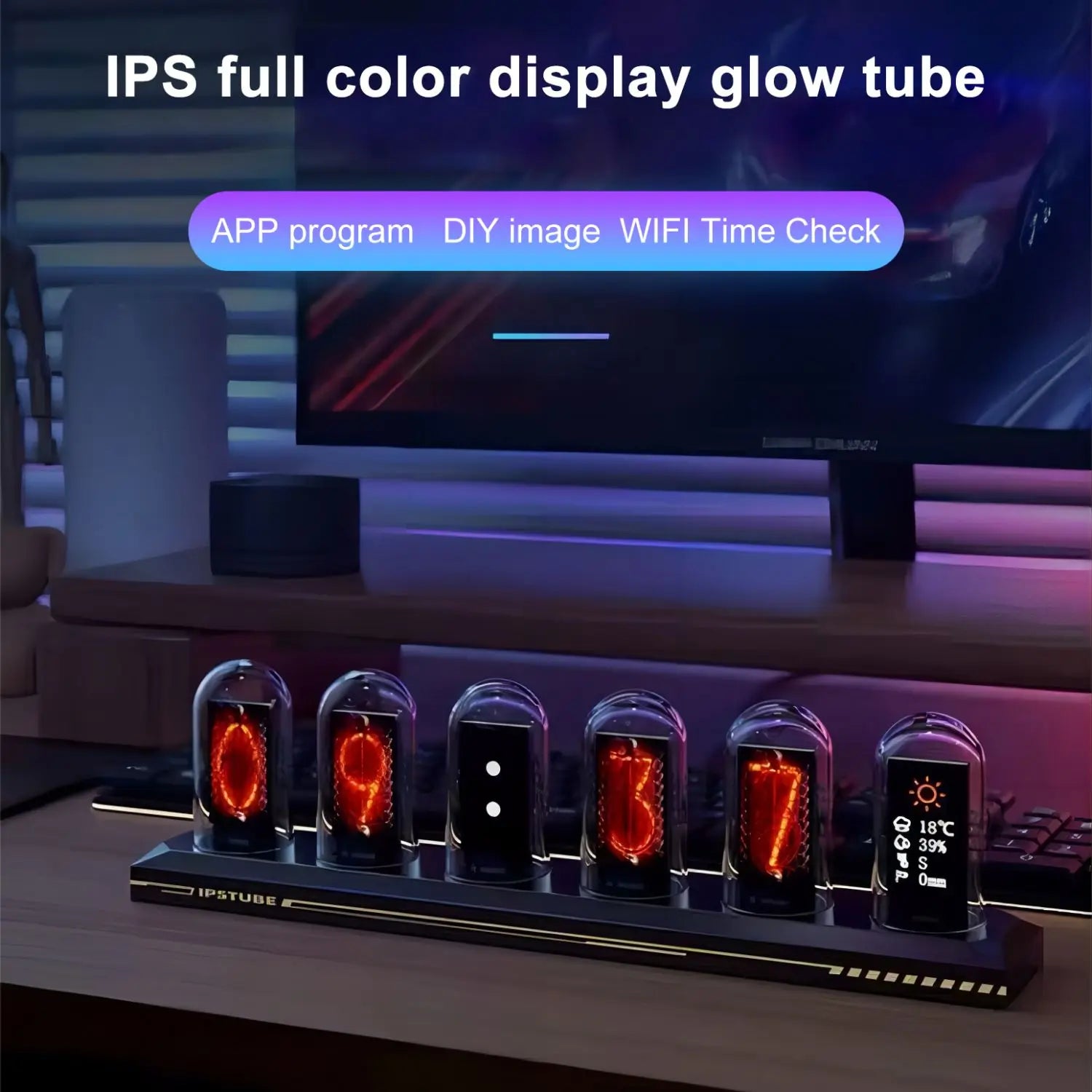 Genuine IPS RGB Nixie-Style Tube Clock