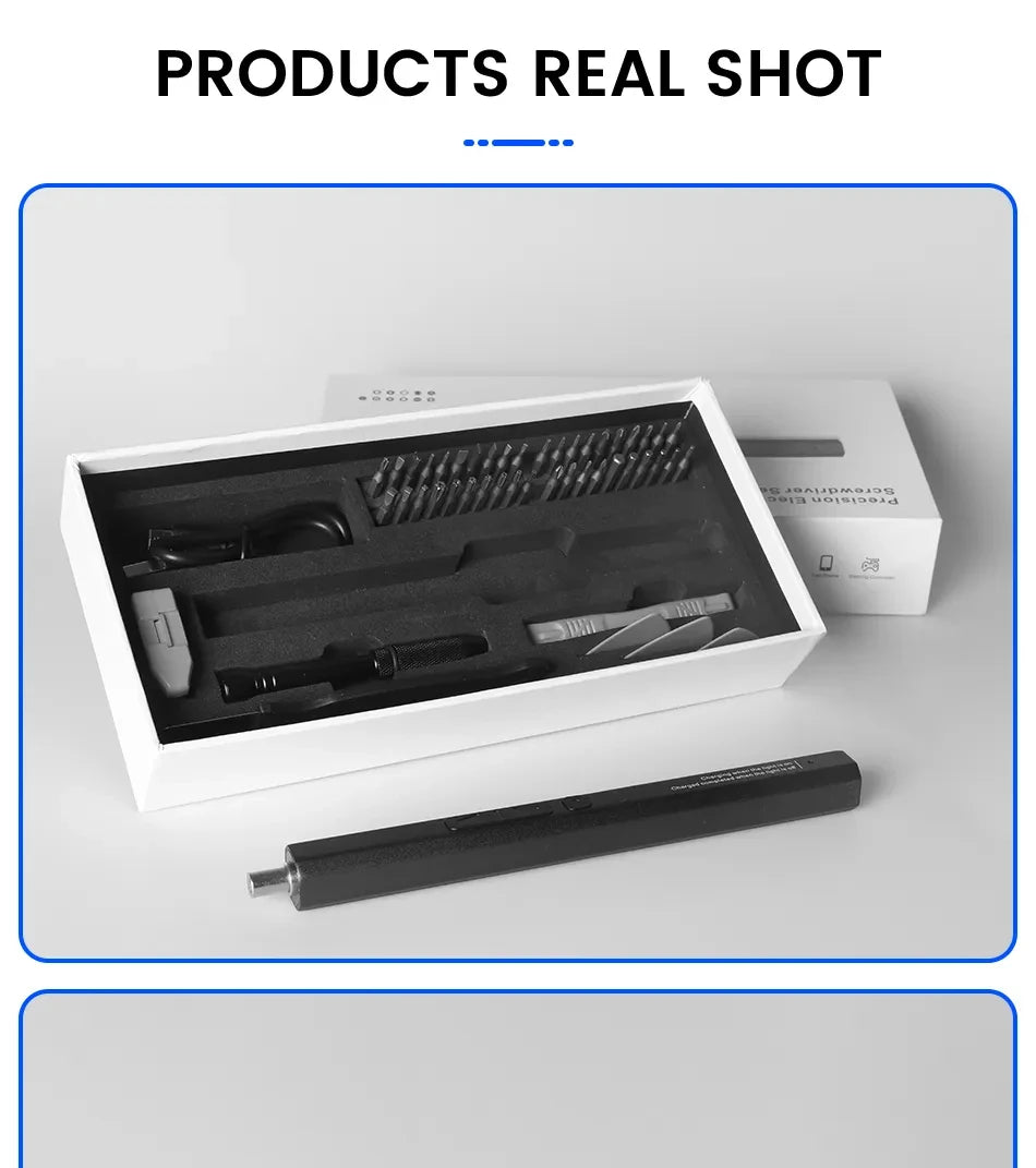 Cordless Electric Screwdriver Set 12/39/50 in 1 Precision Power Tool.