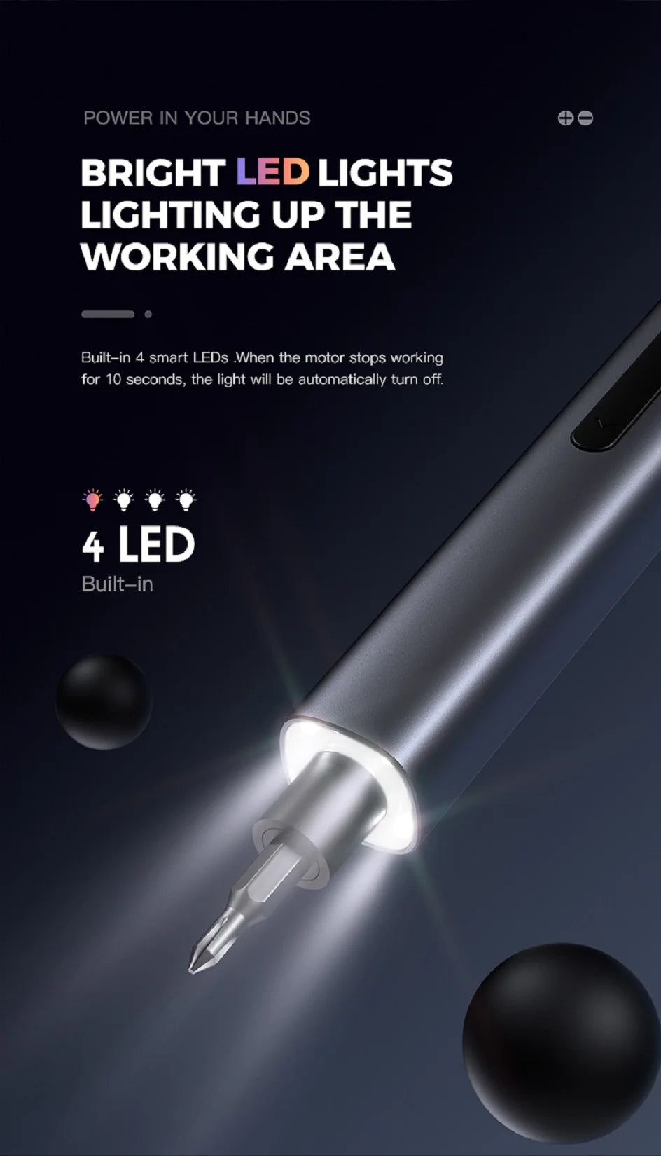 57 in 1 Power Tool Kits Rechargeable Precision Electric Screwdriver Set.