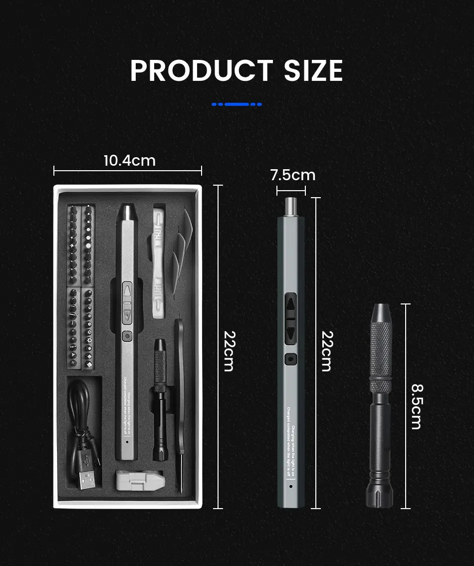 Cordless Electric Screwdriver Set 12/39/50 in 1 Precision Power Tool.