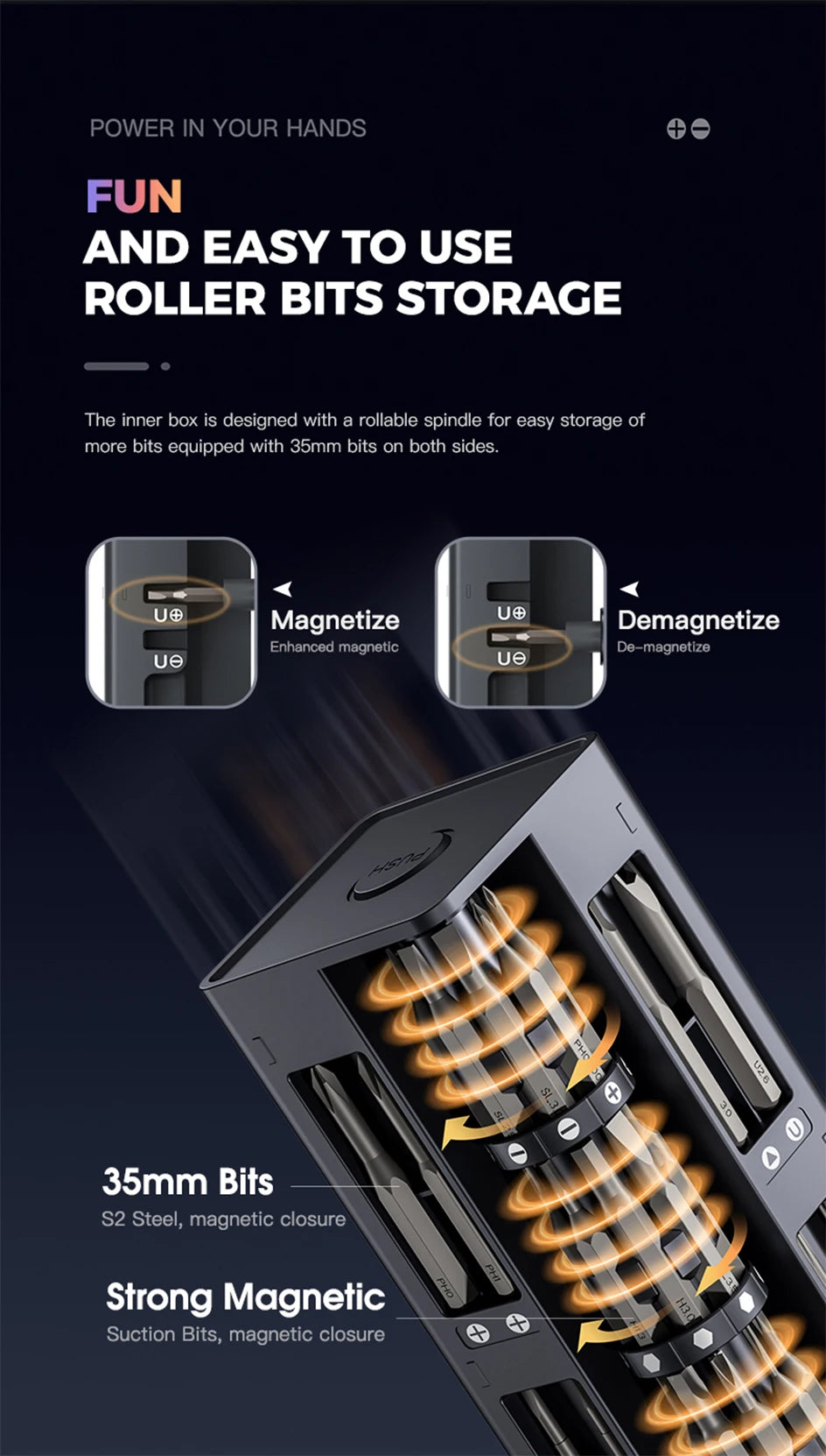 57 in 1 Power Tool Kits Rechargeable Precision Electric Screwdriver Set.