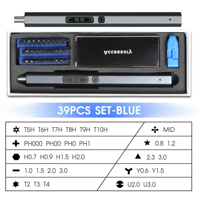 Cordless Electric Screwdriver Set 12/39/50 in 1 Precision Power Tool.