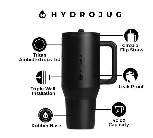 HydroJug Tumbler 32OZ/40OZ Traveler Stainless Steel.