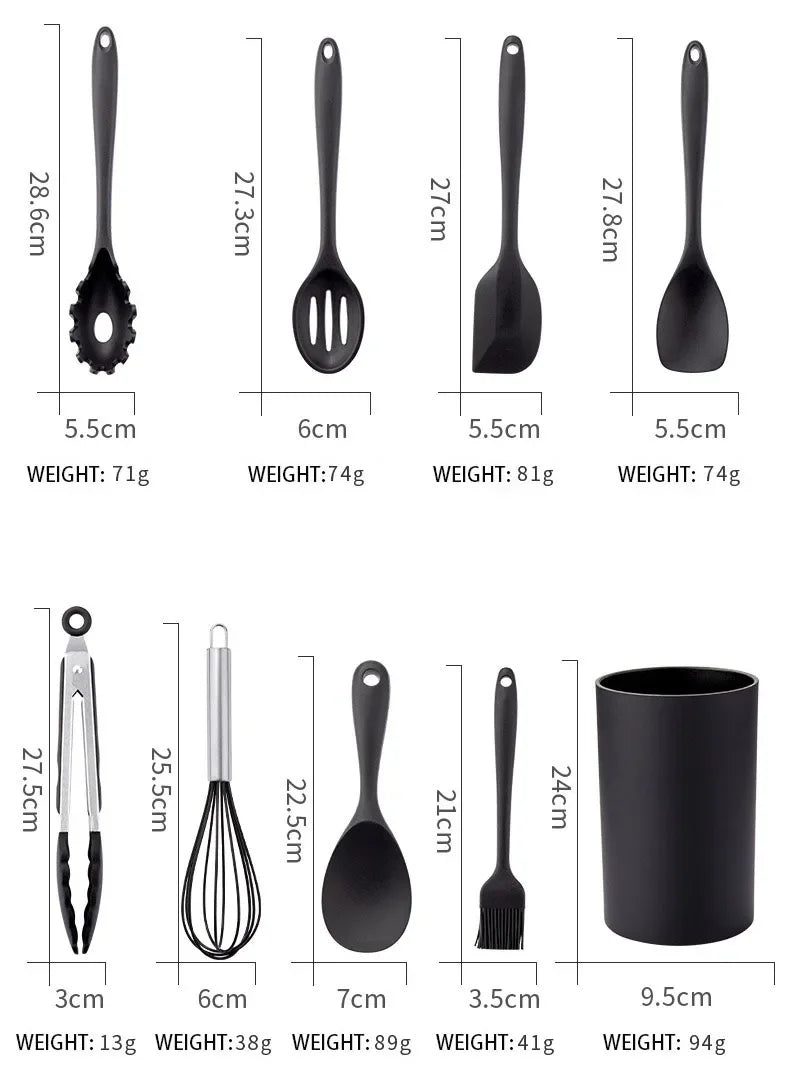 Silicone Cooking Kitchen Cookware.