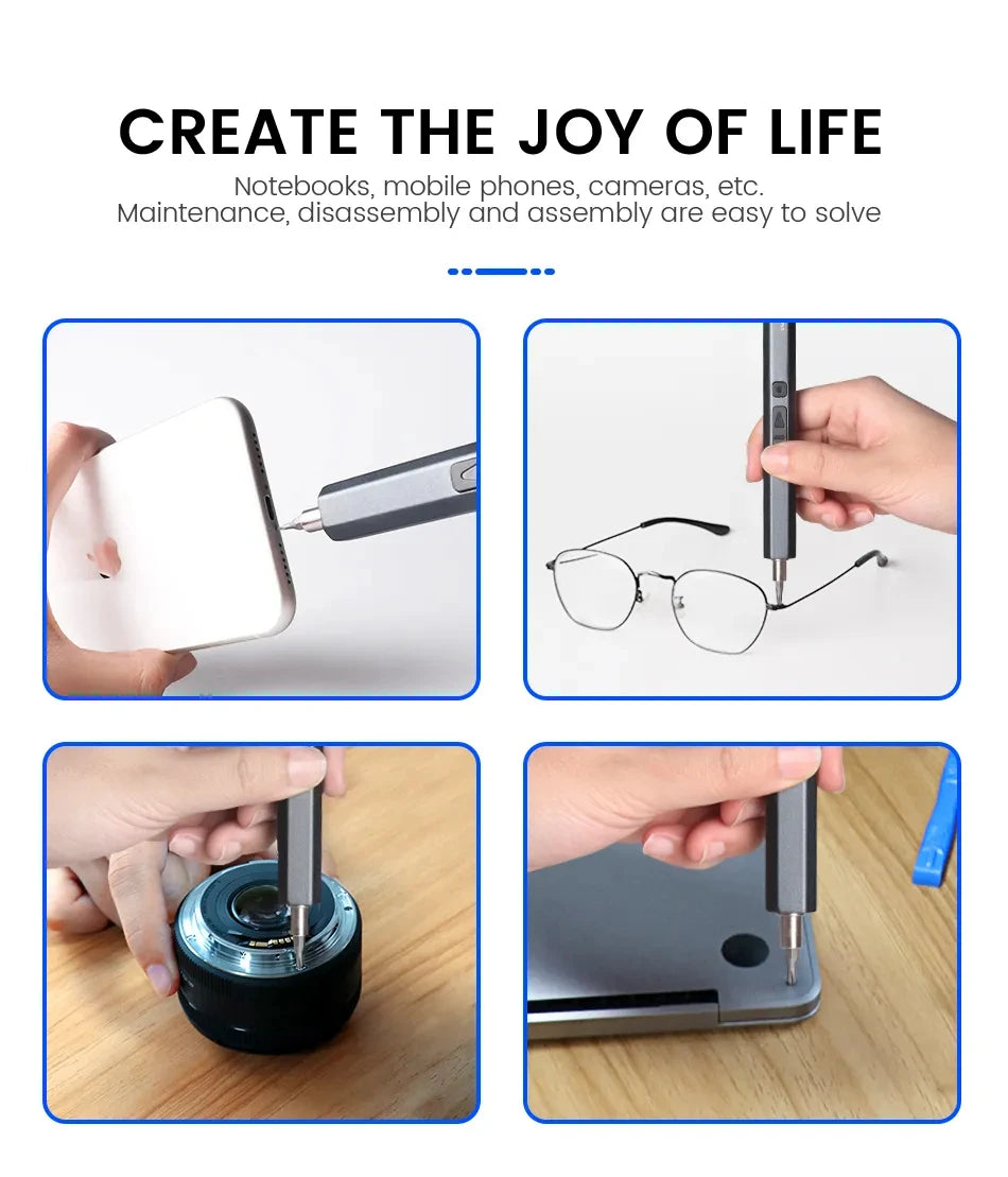 Cordless Electric Screwdriver Set 12/39/50 in 1 Precision Power Tool.