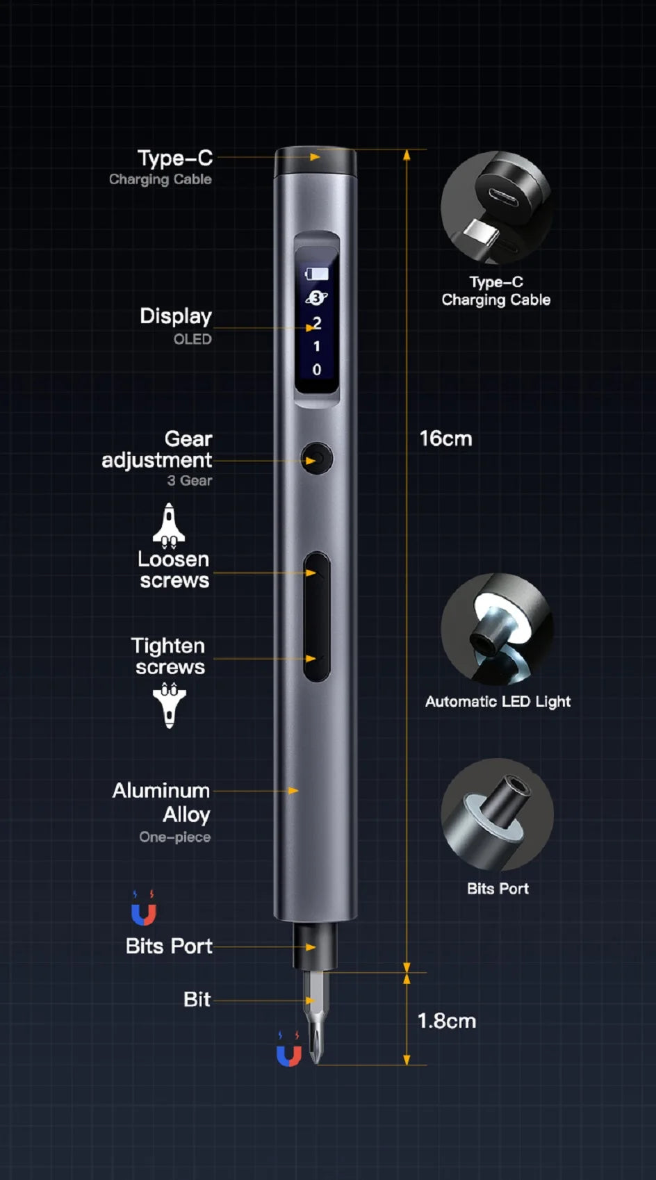 57 in 1 Power Tool Kits Rechargeable Precision Electric Screwdriver Set.