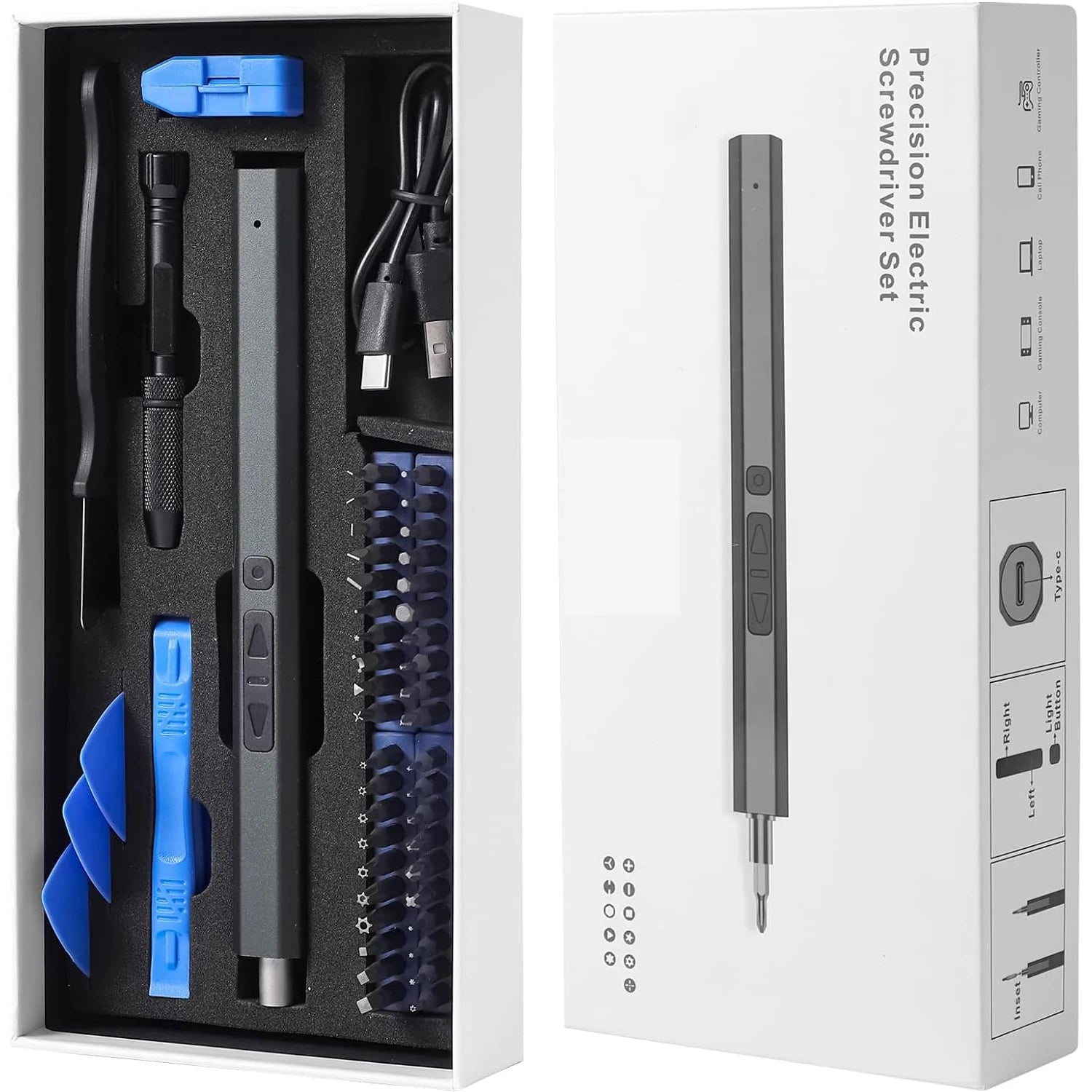 Cordless Electric Screwdriver Set 12/39/50 in 1 Precision Power Tool.