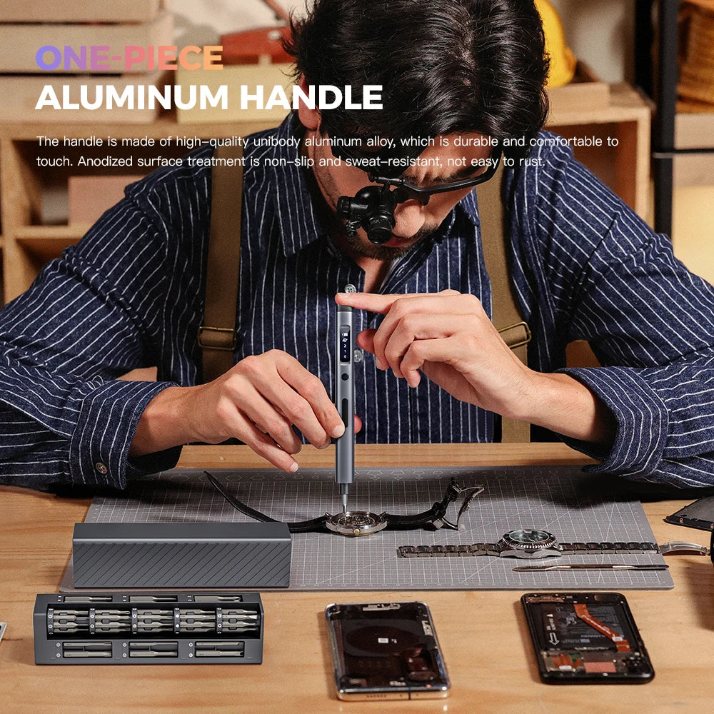 57 in 1 Power Tool Kits Rechargeable Precision Electric Screwdriver Set.